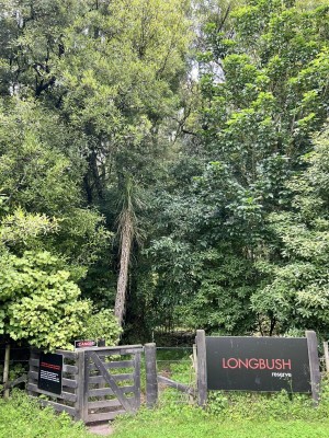 Longbush Reserve entrance. Photo: Catherine McDonald