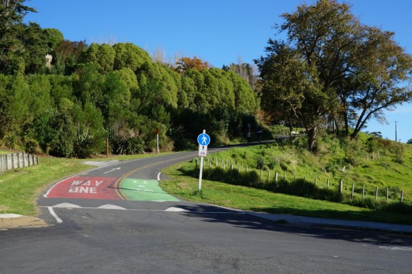 Queen's Drive entrance to Titirangi from Te Poho o Rawiri, Gillian Ward